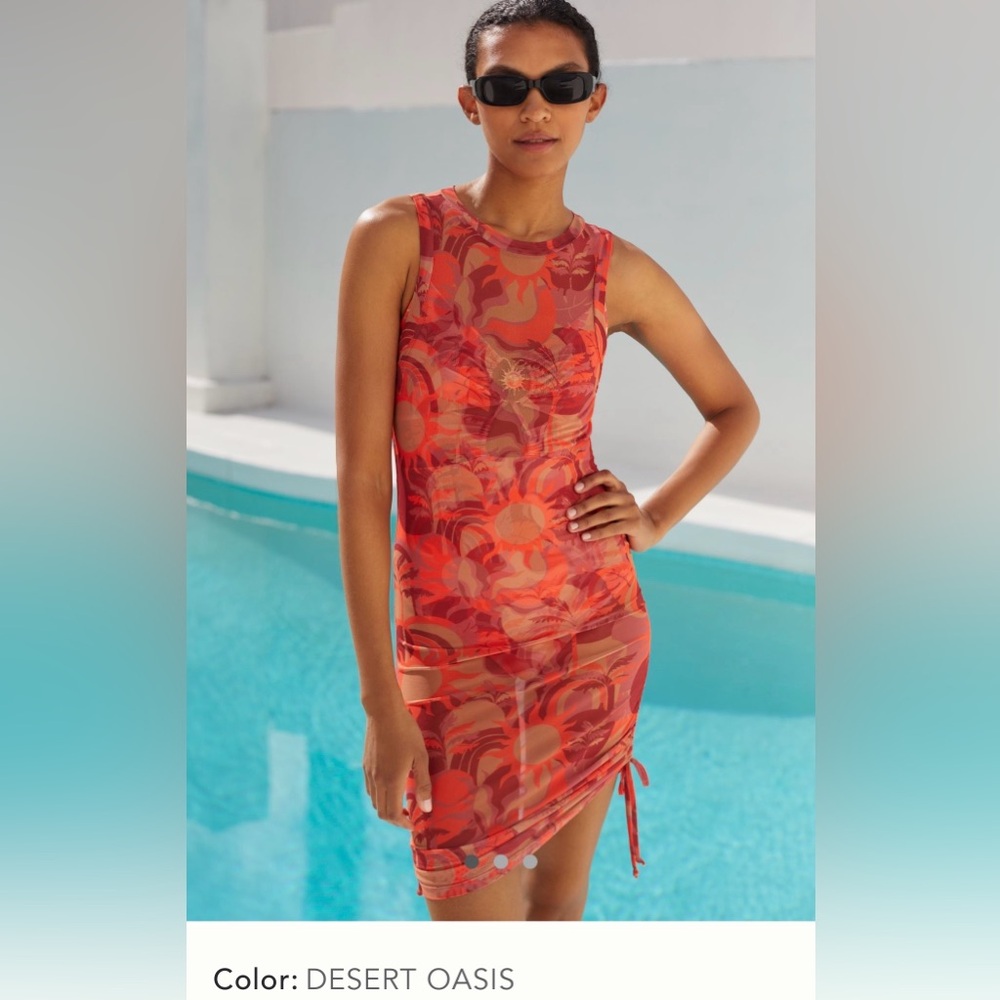 Beach Riot, swim cover up, color-Desert Oasis